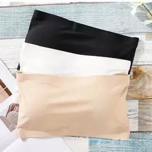 매쉬 심리스 튜브탑 캡내장