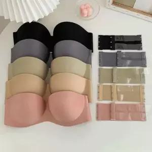 오프숄더 스트랩리스 노와이어 브라