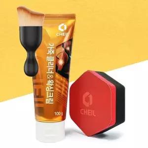 자동차 P8U3T4F6 가죽클리너 시트가죽 100g 먼지 브러쉬 세트