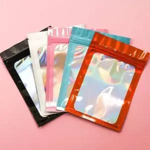 미니카드팩보관용홀로그램지퍼백6매 4개세트