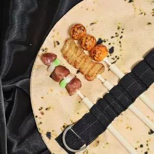 타코 꼬치 필통 세트 바베큐 볼펜 부리또 또띠아 닭꼬치 필기구