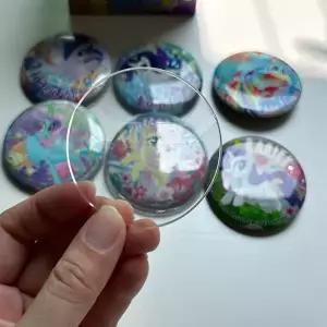 캔뱃지커버 굿즈 보호 투명 케이스 10p 원형 하트 파우치 홀더