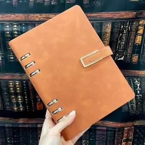 데일리 6공 A5 만년 다이어리 노트 브라운