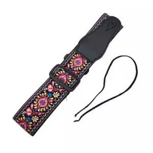 패브릭 조절형 스트랩 베이스 일렉 통기타용 자수