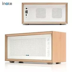 아이노트 포터블 우드 블루투스 스피커 라디오 BT-V3 화이트