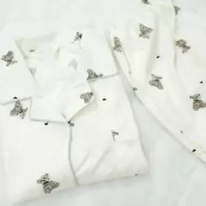 [라일리여성언더웨어] Rly 여성 여름 곰돌이 베어 수면 파자마 반팔 잠옷