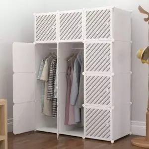 조립식 큐브 옷장 행거 사이드선반