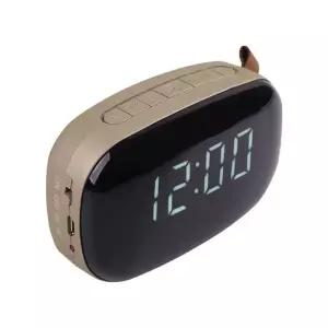 듀얼 알람 블루투스 스피커 Bronze 시계디스플레이