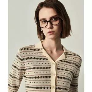 THEKNITCOMPANY (W) 알미라 코튼 폴로 가디건 - 카놀리 크림 2064230