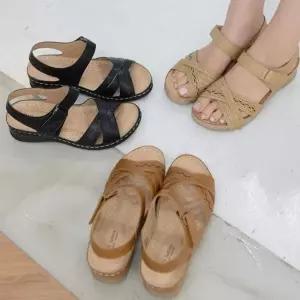 [다잇템] 여자 버클 SS 크로스 위빙 샌들