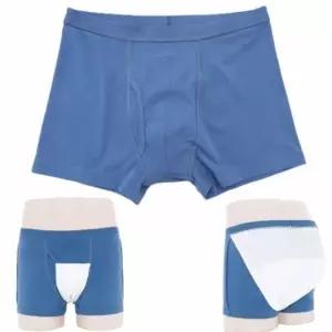 남자팬티 앞뒤커버 요실금 기저귀 속옷 방수 브리프 노인 남성 안심 스판