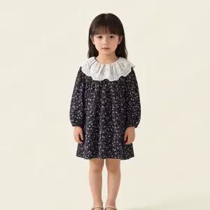 라일리잔꽃 여아 긴팔 플라워 빅카라 원피스 206097
