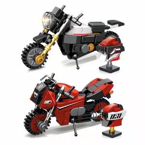 바이크 블럭 오토바이 조립 장난감 차량 도로 트랙 안전 보호 구