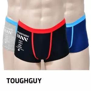 남자팬티 라인 포인트 배색 남주니어 면스판 드로즈 3매입