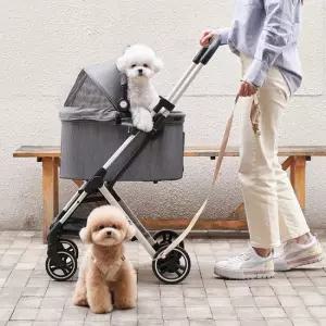 비비 M 분리형 강아지유모차 개모차 +비비전용 레인커버+유모차 목줄+컴포터쿠션)