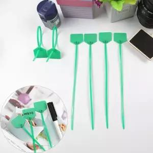 오각 메모 전선 네임텍 케이블타이 그린 중 100P 케이