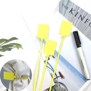 메모 작성 네임택 이름표 롱 긴 케이블 타이 100P