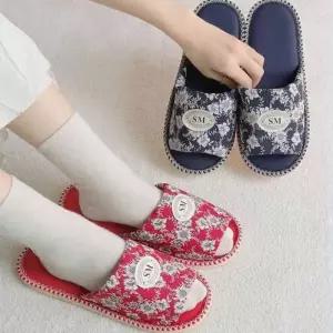 [라일리] Rly 플라워 패턴 슬리퍼 거실슬리퍼 여성슬리퍼