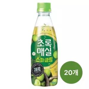 초록매실 스파클링 제로 페트 350ml x 20개