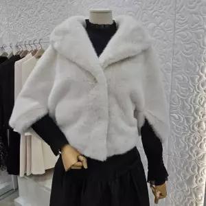 [샤틴]숄 카라넥 페이크 퍼 자켓 (S254K169)DG