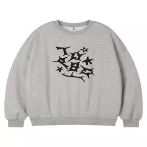 [탑보이][탑보이] 스타오브쏜즈 오버핏 기모 프린팅 스웨트 셔츠 (PTM2119)