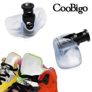 2 쌍 코드 AJ 교체 레이스 스프링 에어 운동화 용 토글 클립 신발 끈 액세서리 검정색 플라스틱