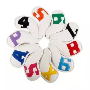 고급 레자 아이언커버set  아이언커버10종세트 골프커버 클럽헤드 골프채커버