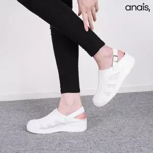 [하프클럽/]국내제작 메쉬 간호화 슬리퍼샌들 4cm_26S182