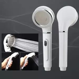 수압상승욕실샤워기 화이트샤워기 누수방지 버튼식샤워기