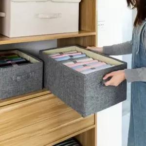 리빙박스 패브릭 정리함 옷 소품 보관함 접이식 수납함