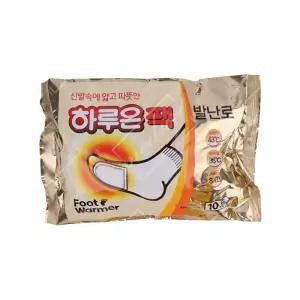 하루온 팩 발난로 10개입 핫팩 발에붙이는타입 발따뜻하게 미니 국산 발바닥