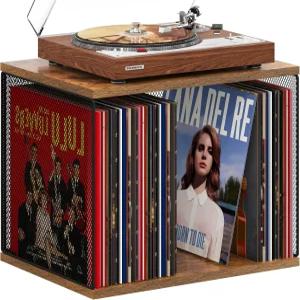 큐브 레코드 홀더 비닐 보관 가구 1개 - DIY 스태커블 50-70 비주얼 앨범 보관함 레트로 플레이어를 위한