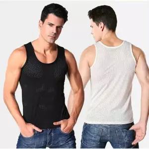 남성 메쉬 나시 런닝 이너웨어 여름 아이스 냉감 티셔츠