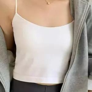 여성 여름 캡내장 브라탑 나시 크롭 이너웨어 쫀쫀한 무지 속옷