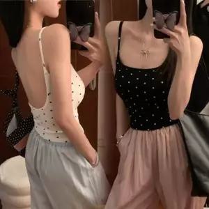 여성 브라탑 끈나시 티셔츠 1P 캡내장 이너 런닝 탑 슬림핏 언더웨어