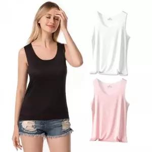 여성 슬림핏 라운드 쿨나시 여름 데일리 이너웨어