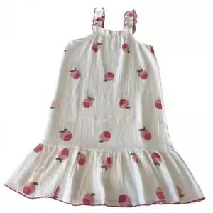 여름 아사면 원피스 잠옷 홈웨어 루즈핏 통기성 시원한 실내복