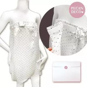 피칸데코 골프 샤워가운 도트 화이트 선물박스포함