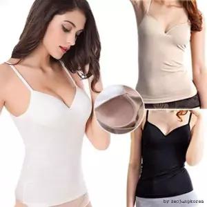 여성 롱 나시 원피스 캡 내장 이너 끈나시 롱티셔츠 레이어드