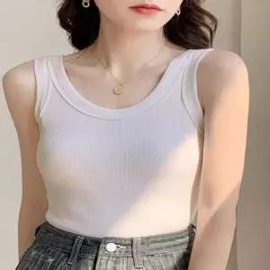 골지 슬림핏 티셔츠 여성 이너 나시 레이어드 탑 쫀쫀한 여름 기본