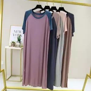 부드러운 모달 나그랑 롱원피스 잠옷 홈웨어 라운지웨어 파자마