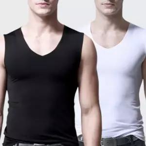 남성 V넥 심리스 이너웨어 냉감 쿨나시 무봉제 런닝