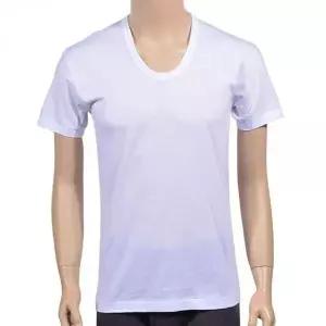 남성 반팔 언더셔츠 화이트 이너웨어 쿨링 면 티셔츠