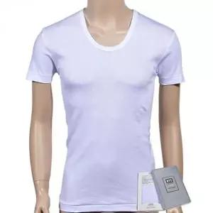 남성 순면 반팔 런닝 이너웨어 백색 데일리 런닝셔츠