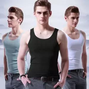 모달 숄더 심리스 디자인 남성 반팔 런닝셔츠 쿨링 이너웨어
