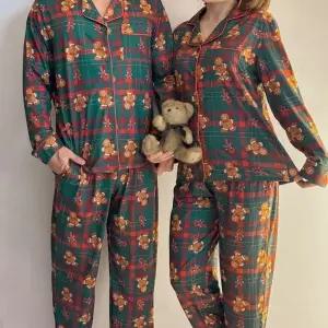 크리스마스 체크 쿠키 커플 파자마 잠옷세트 겨울 연말 홈파티