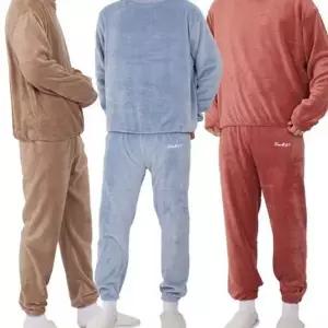 실내복 극세사 수면 남성 겨울 기모 잠옷 남자기모잠옷