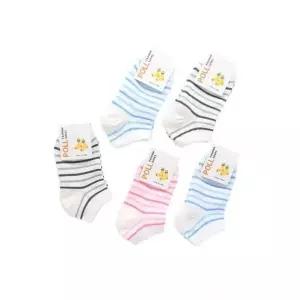 매장정품 더블유쇼핑 국산 910세 초등학생 잔링글 발목 양말 5켤레 세트 랜덤발송 24004811 1841046