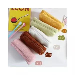 매장정품 더블유쇼핑 잔뽀글이 양털 필통 뽀글이 파우치 펜슬 펜케이스 23820518 1841574