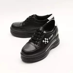 [옷자락]여성 봄가을 키높이 합성 가죽 통굽 운동화